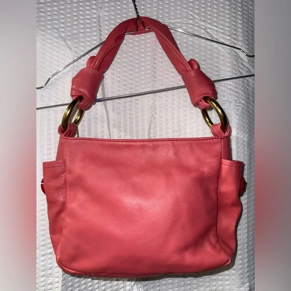 Coach Parker Resort Mini Pouch In Pink Smooth Leather - Picture 3 of 11